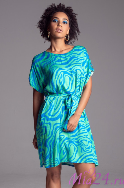 Туника женская из вискозы с шелком Mia-Amore "Seville" 5061 бирюза