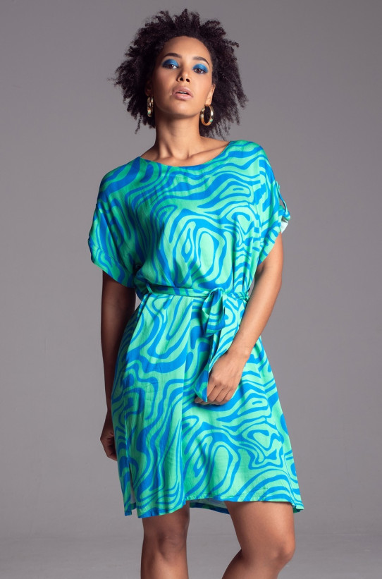 Туника женская из вискозы с шелком Mia-Amore "Seville" 5061 бирюза