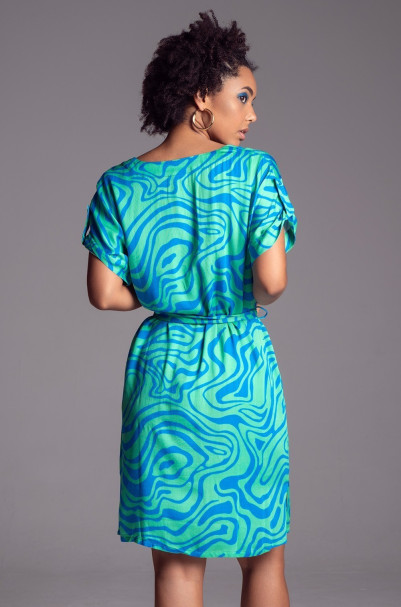 Туника женская из вискозы с шелком Mia-Amore "Seville" 5061 бирюза