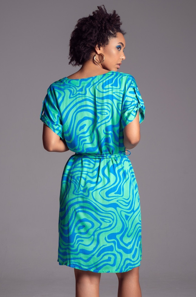 Туника женская из вискозы с шелком Mia-Amore "Seville" 5061 бирюза