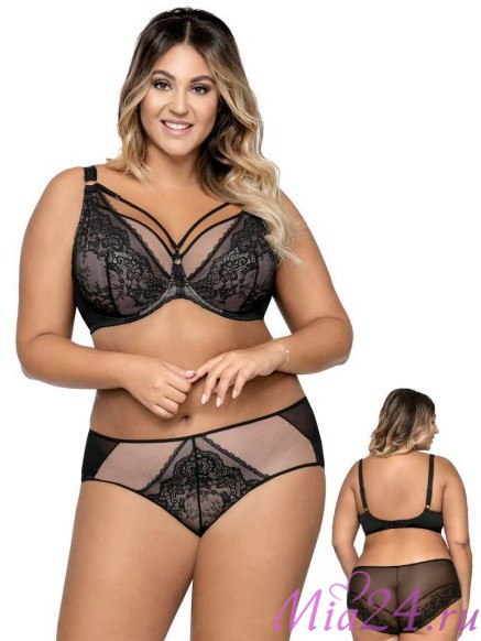 Прозрачные трусы-слип AVA 1824 черный Прозрачные трусы-слип AVA 1824 черный