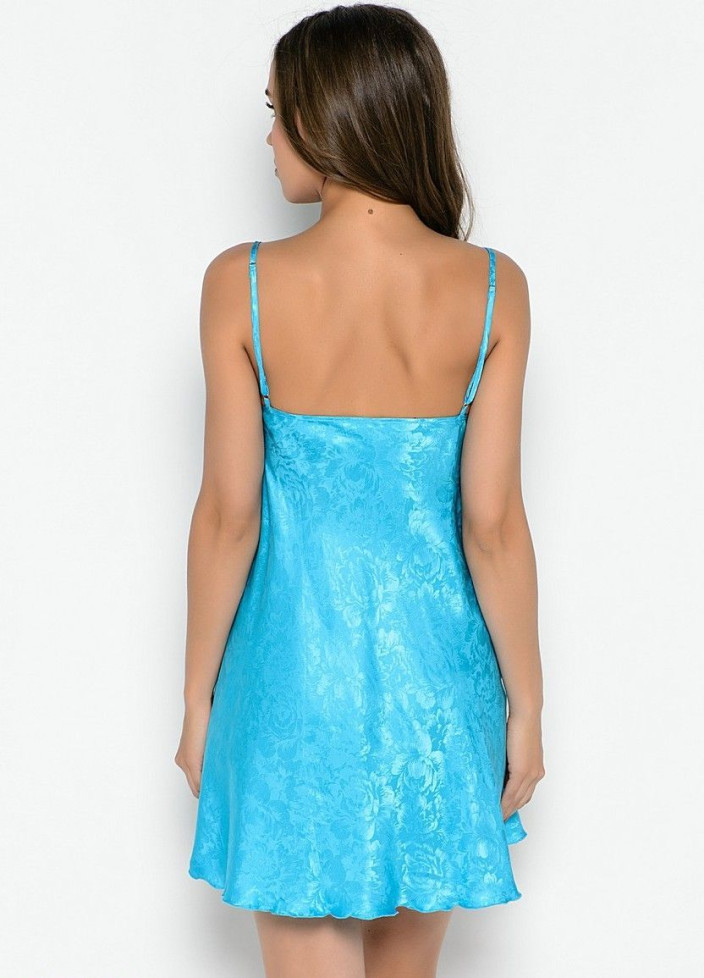 Сорочка шелковая Mia-Mia "Amely" 5701 голубой