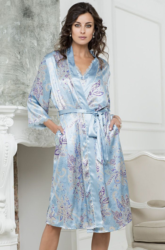5939 Халат шелковый "Sophia"