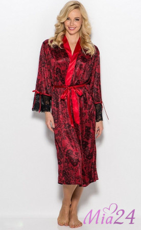 Халат женский домашний Mia-Mia "Karmelita" 7647 красный