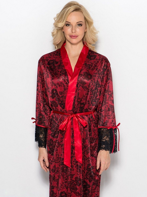 Халат женский домашний Mia-Mia "Karmelita" 7647 красный