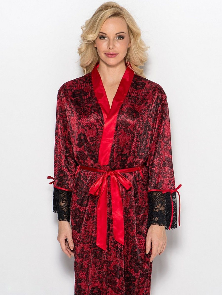 Халат женский домашний Mia-Mia "Karmelita" 7647 красный