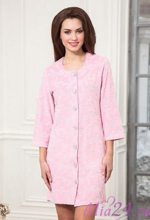 474 Халат женский "Cleo" розовый