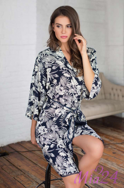 Халат домашний женский из вискозы "Veronica" 16183 Халат домашний женский из вискозы "Veronica" 16183