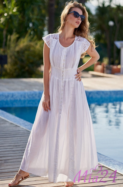 Пляжный длинный сарафан из хлопка Mia-Amore "Argentina" 1380