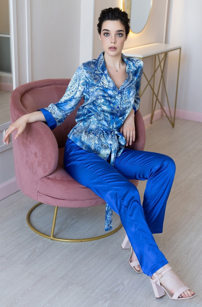 Комплект домашний шелковый Mia-Amore"Ariel" 3096