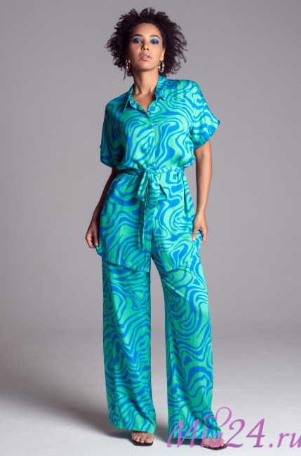 Комплект женский из вискозы с шелком Mia-Amore "Seville" 5066 бирюза Комплект женский из вискозы с шелком Mia-Amore "Seville" 5066 бирюза