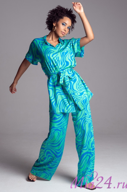 Комплект женский из вискозы с шелком Mia-Amore "Seville" 5066 бирюза Комплект женский из вискозы с шелком Mia-Amore "Seville" 5066 бирюза