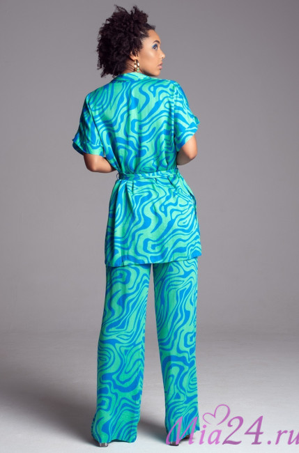 Комплект женский из вискозы с шелком Mia-Amore "Seville" 5066 бирюза Комплект женский из вискозы с шелком Mia-Amore "Seville" 5066 бирюза