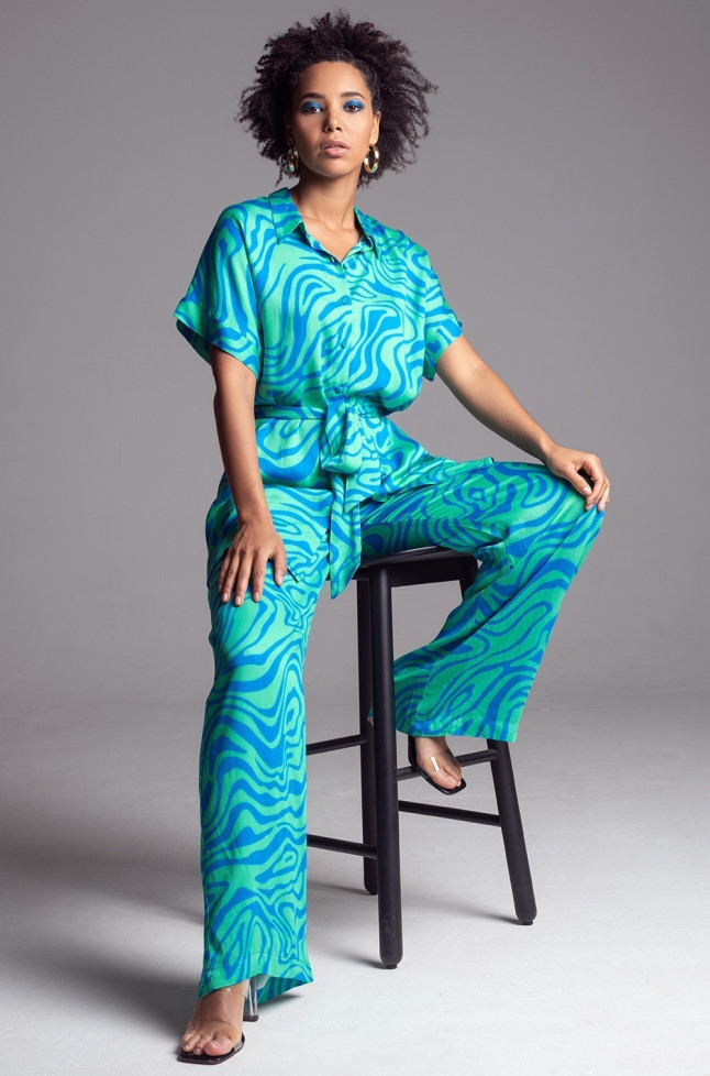 Комплект женский из вискозы с шелком Mia-Amore "Seville" 5066 бирюза