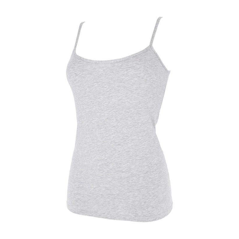 Майка женская из хлопка Cotonella "L'Altra"  GD006 серый меланж 
