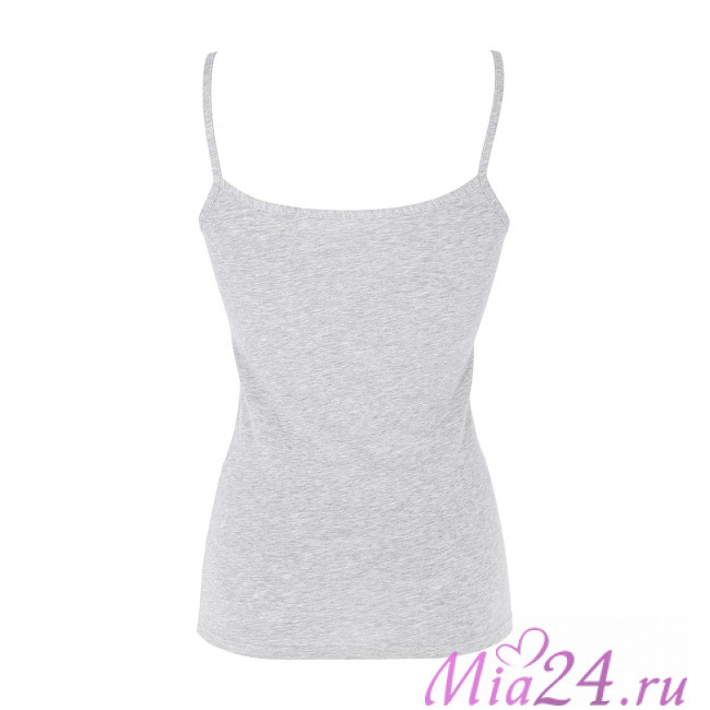Майка женская из хлопка Cotonella "L'Altra"  GD006 серый меланж 