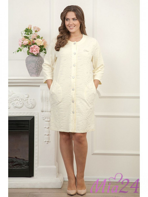 474 Халат женский "Cleo" светло-желтый