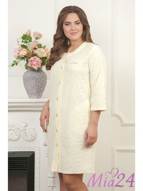 474 Халат женский "Cleo" светло-желтый
