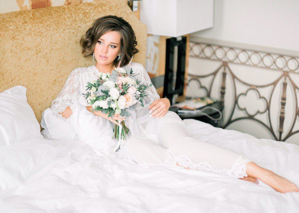 Халат женский кружевной Mia-Amore "Jasmin" 9809 белый