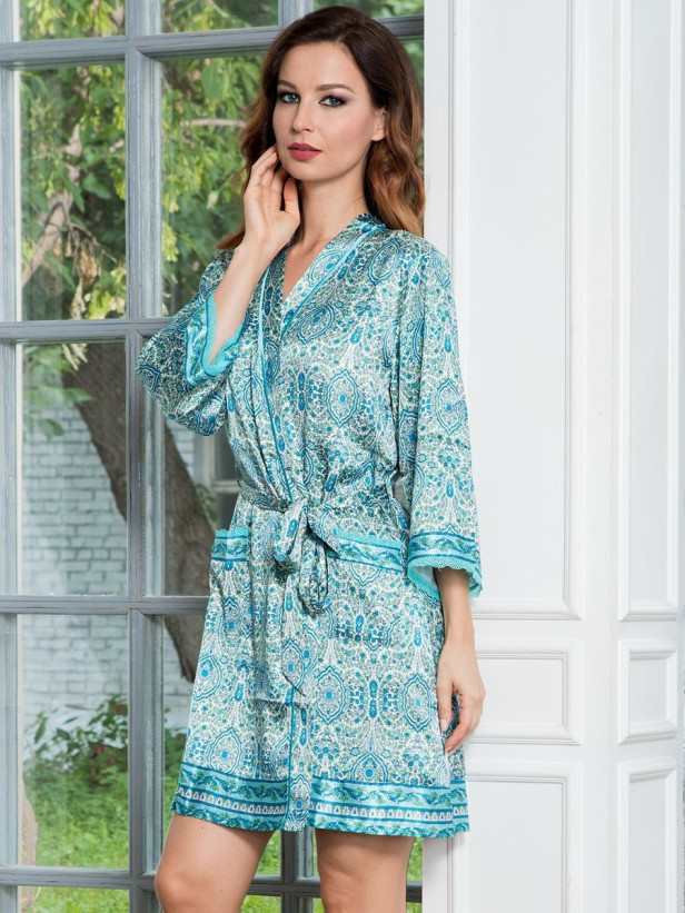 9643 Халат женский Federika blue