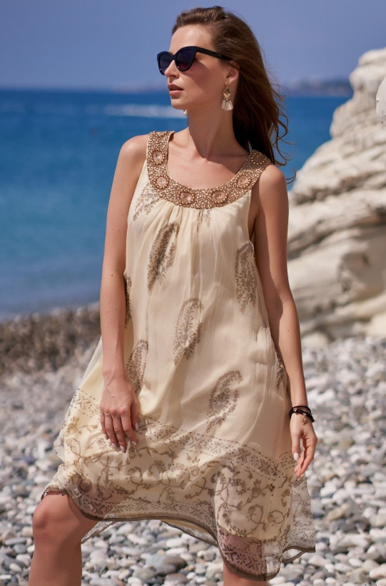 Пляжный сарафан из вискозы Mia-Amore "Dominicana" 1407