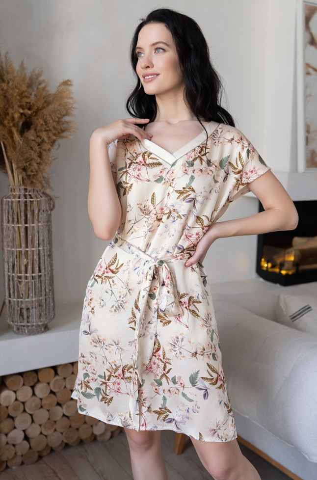 Туника женская из шелка с вискозой Mia-Amore "Amely" 5047 молочный