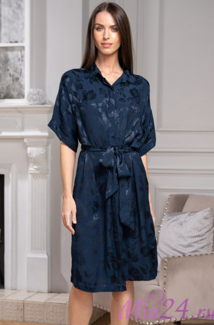 Рубашка женская на пуговицах из смесового шелка Mia-Amore "Enrika" 4405