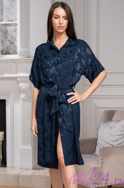 Рубашка женская на пуговицах из смесового шелка Mia-Amore "Enrika" 4405