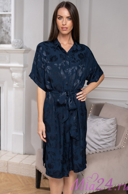 Рубашка женская на пуговицах из смесового шелка Mia-Amore "Enrika" 4405