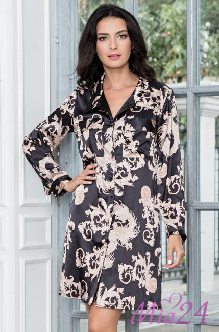 Халат женский на пуговицах Mia-Amore "Versachi Gold" 9937