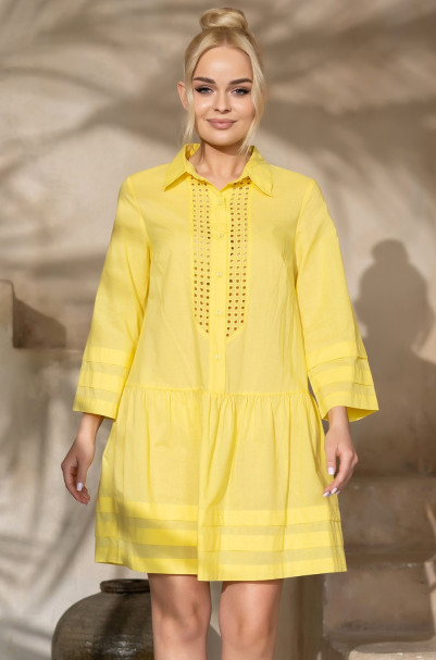 Платье-туника женская из хлопка Mia-Amore "Rochelle" 1610 лимонный