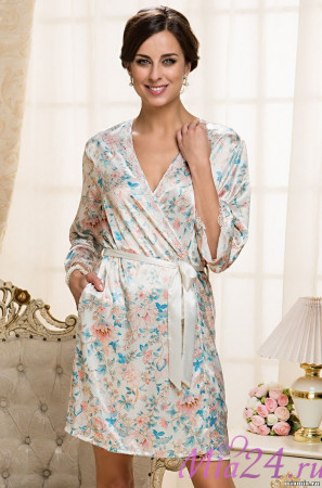 5963 Халат шелковый "Santa Lucia"