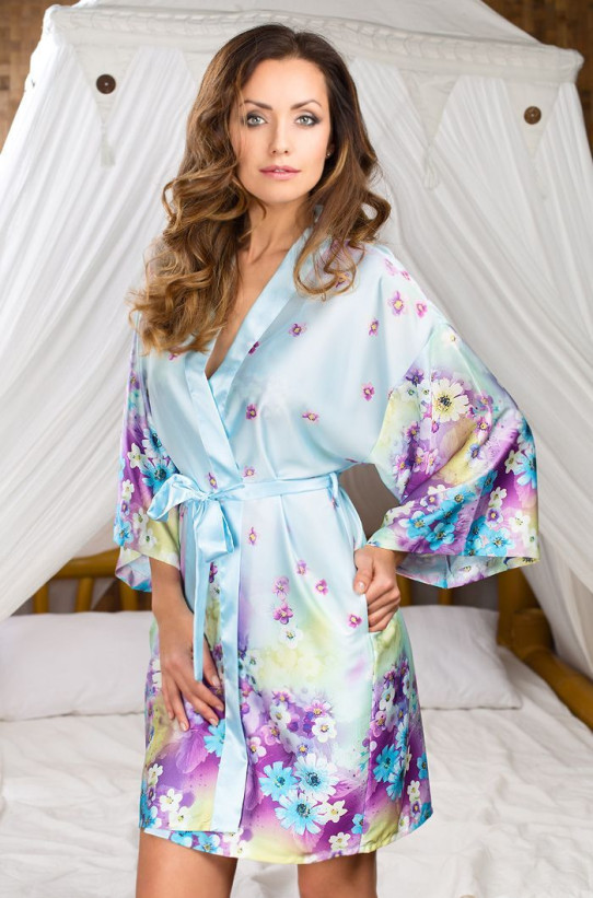 Халат женский Mia-Mia "Romance" 17287 голубой