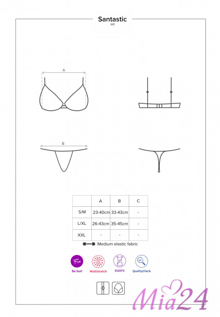 Эротический комплект Obsessive "Santastic" Эротический комплект Obsessive "Santastic"