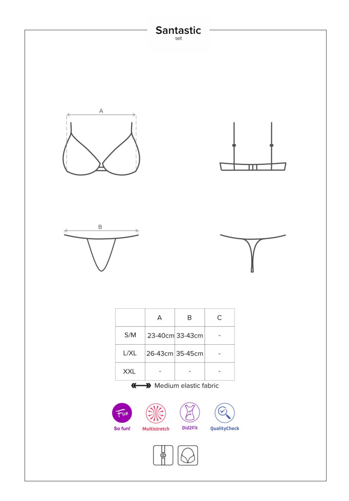 Эротический комплект Obsessive "Santastic"