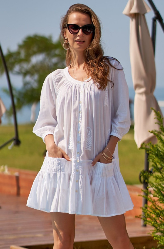 Пляжная туника из хлопка Mia-Amore "Argentina" 1369