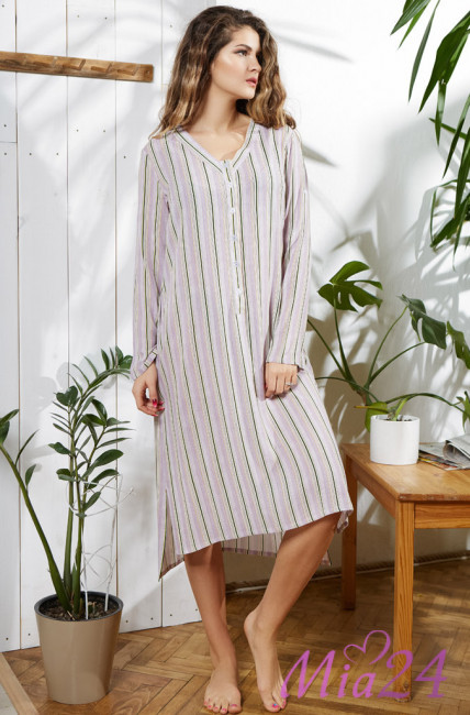 Туника женская длинная из вискозы Mia-Mia "Noemi" 16414 сиреневый