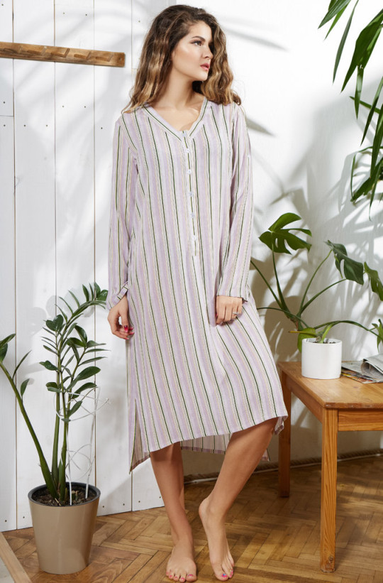 Туника женская длинная из вискозы Mia-Mia "Noemi" 16414 сиреневый