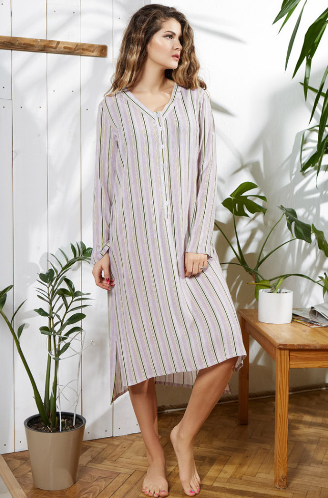 Туника женская длинная из вискозы Mia-Mia "Noemi" 16414 сиреневый