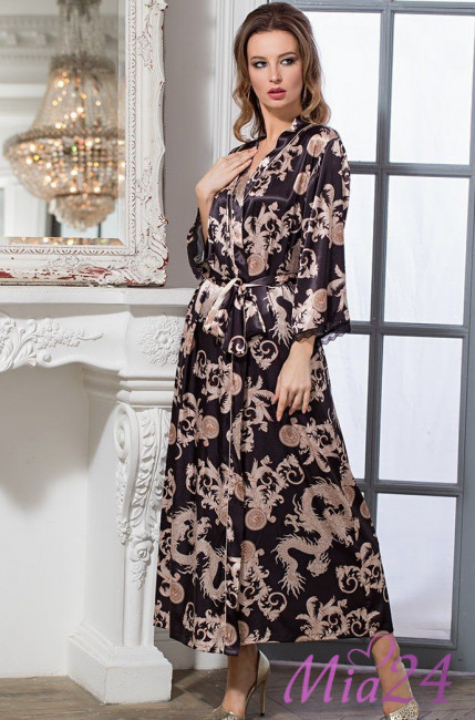 Халат женский длинный Mia-Amore "Versachi Gold" 9938 Халат женский длинный Mia-Amore "Versachi Gold" 9938