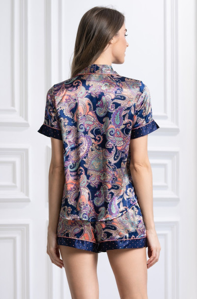 Комплект женский шелковый с шортами Mia-Amore "Ettro" 3514
