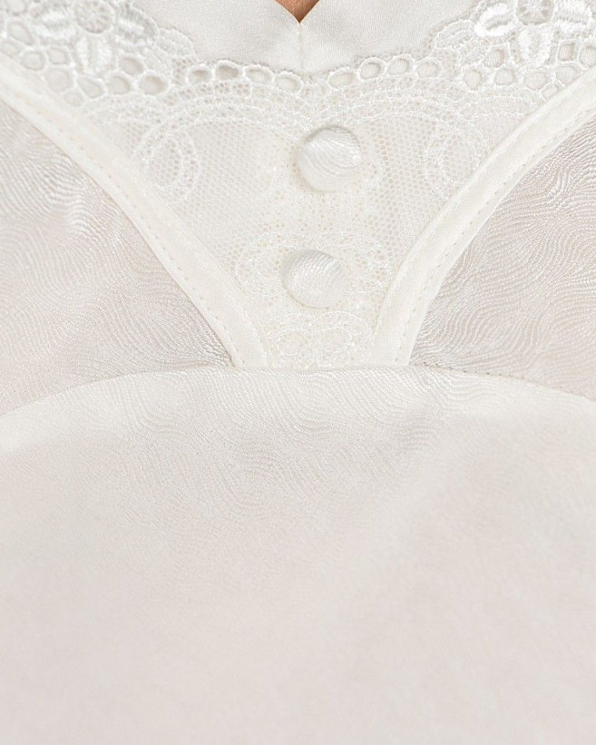 Сорочка женская шелковая Mia-Mia "Brezza" 15000 молочный