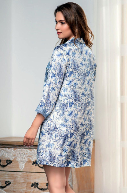 Халат на пуговицах шелковый Mia-Amore "Dolce Vita" 5917