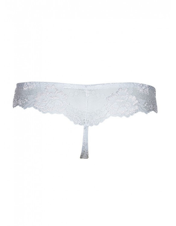 Трусы стринг кружевные  Lormar "MyClass" белый