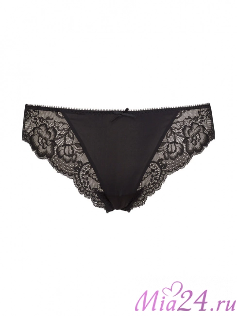 Кружевные трусики-слип Sielei "Pure Love" 1975 черный Кружевные трусики-слип Sielei "Pure Love" 1975 черный