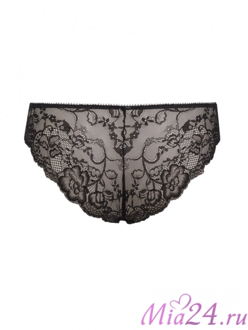 Кружевные трусики-слип Sielei "Pure Love" 1975 черный Кружевные трусики-слип Sielei "Pure Love" 1975 черный