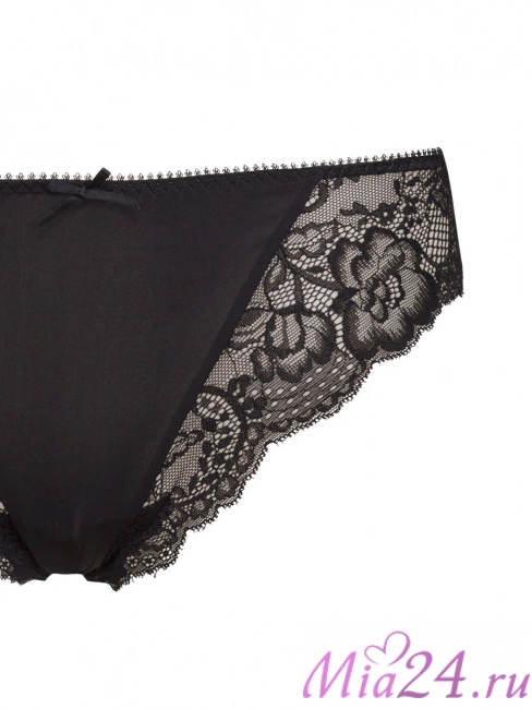 Кружевные трусики-слип Sielei "Pure Love" 1975 черный Кружевные трусики-слип Sielei "Pure Love" 1975 черный