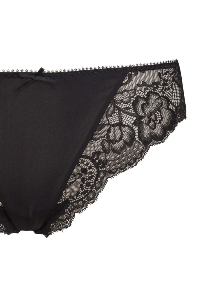 Кружевные трусики-слип Sielei "Pure Love" 1975 черный