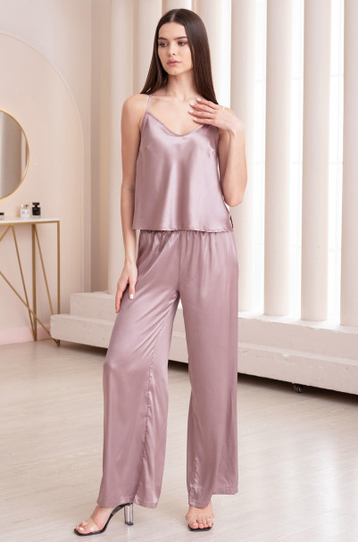 Комплект-тройка женский Misty 7266 'Mia-Amore' - цвет латте, жакет, топ и брюки