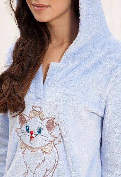 232 Платье домашнее "Cleo" голубой